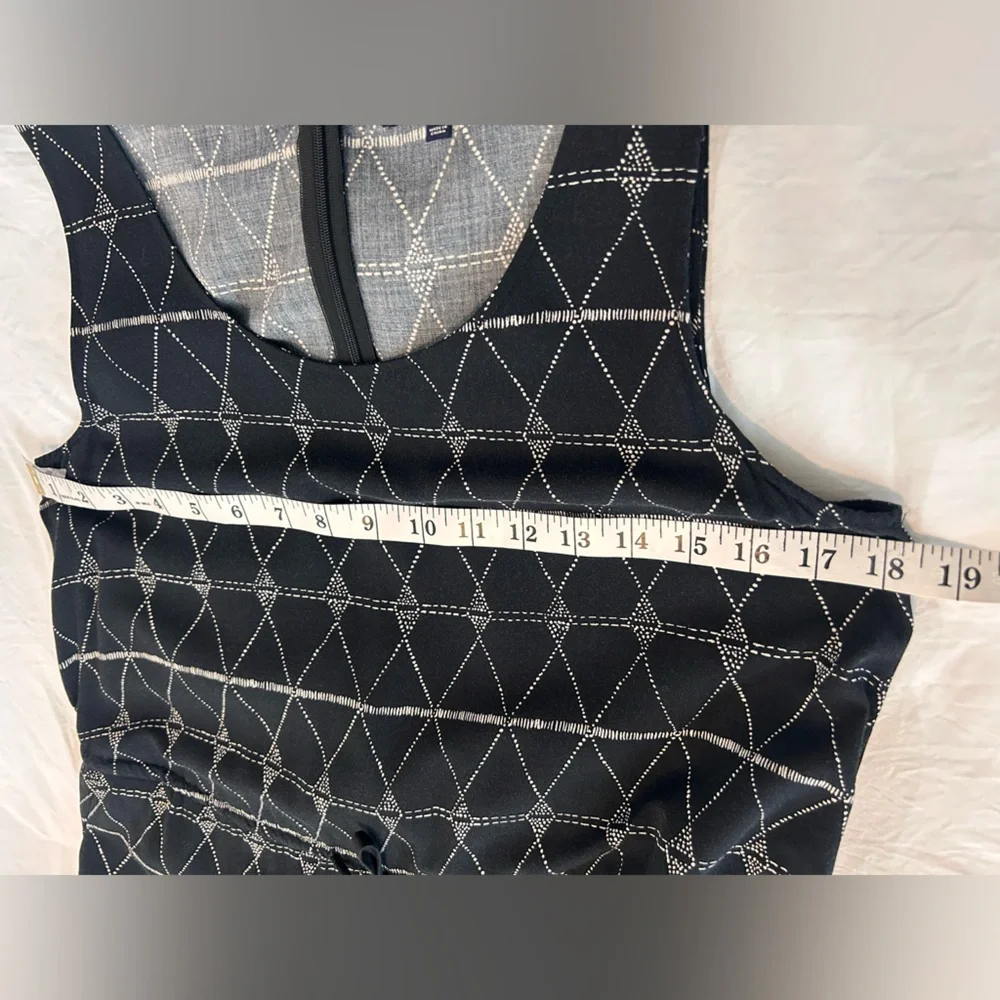 Madewell  S. Diamond Dot* Jumpsuit // Geometric Batik Print // Sleeveless // B&W - Picture 7 of 12